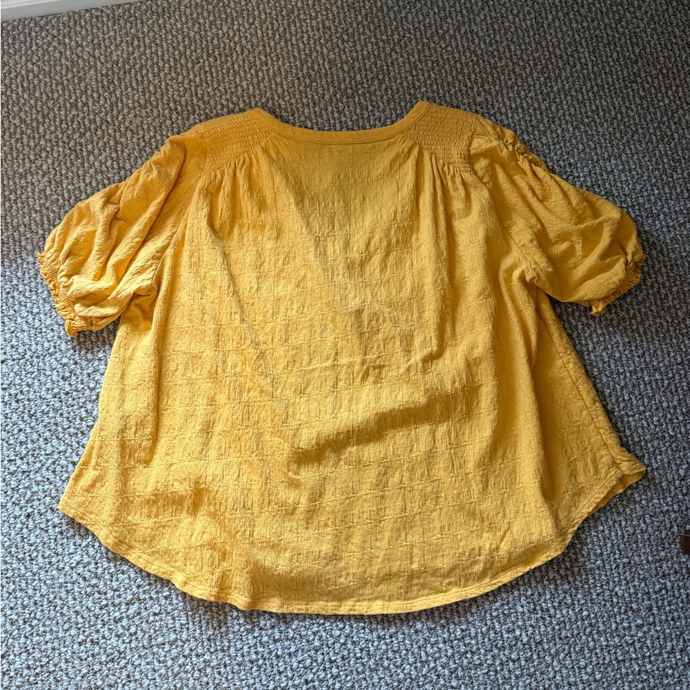 Free People Fever Dream Tee Yellow M - Picture 5 of 6